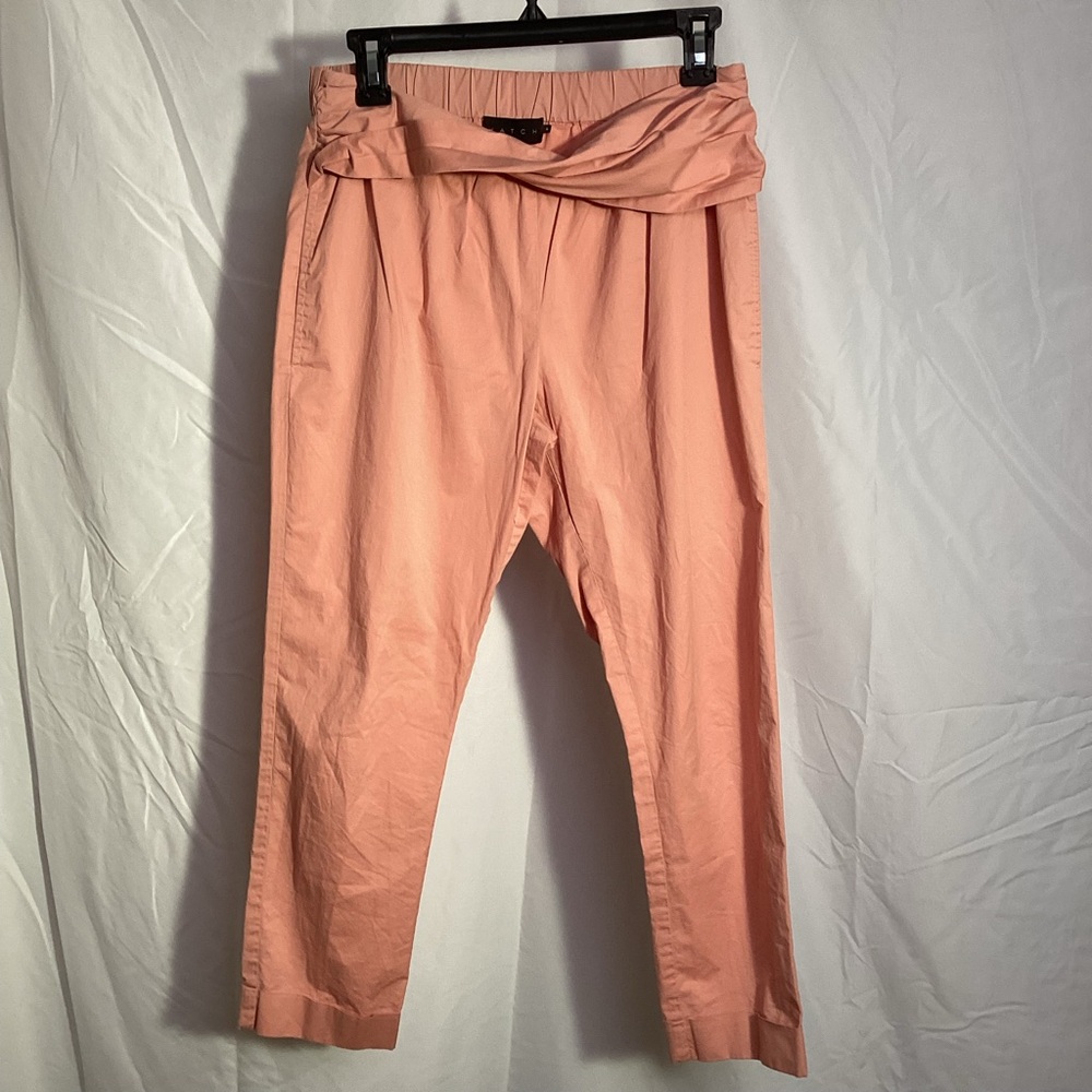 Hatch pull on pastel peach cropped pants nwot size 4 women’s